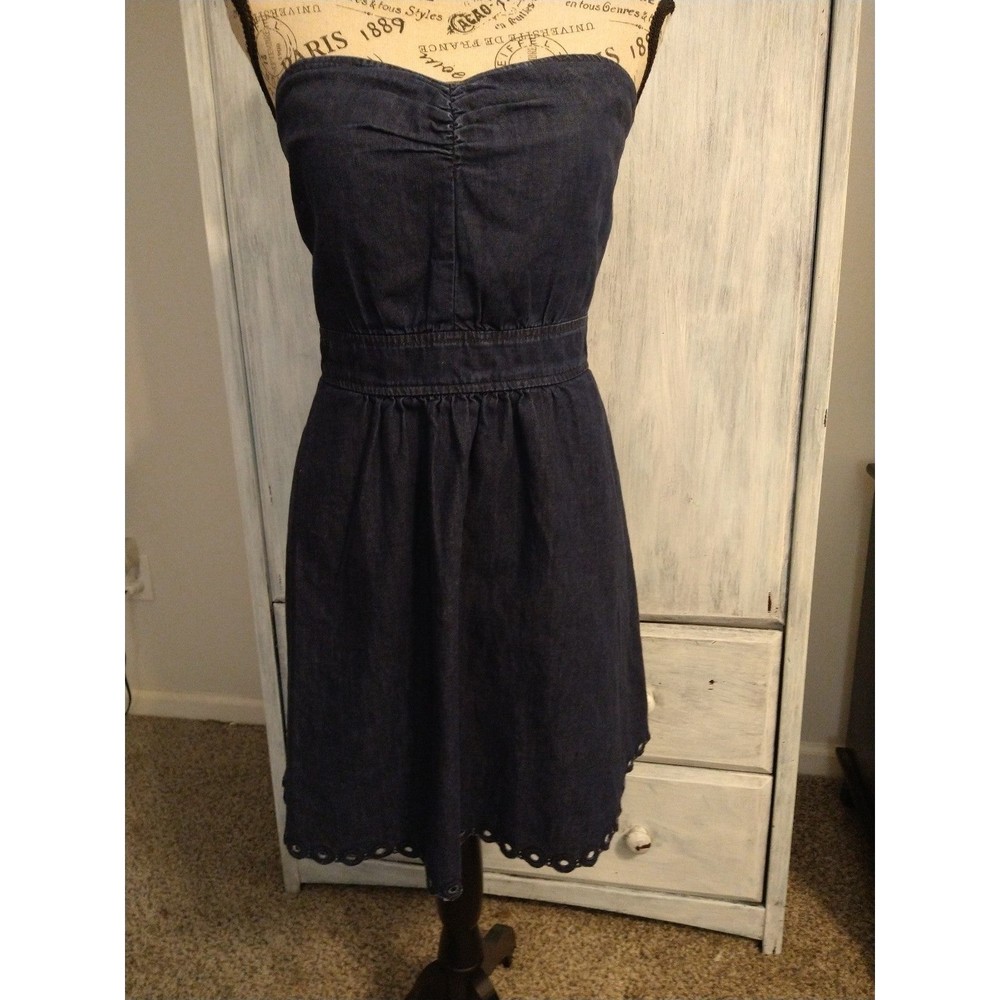 Juicy couture denim strapless mini dress Sulz 12 Sexy Feminine City Y2k - Picture 4 of 12